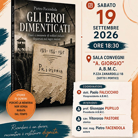 PRESENTAZIONE LIBRO: GLI EROI DIMENTICATI